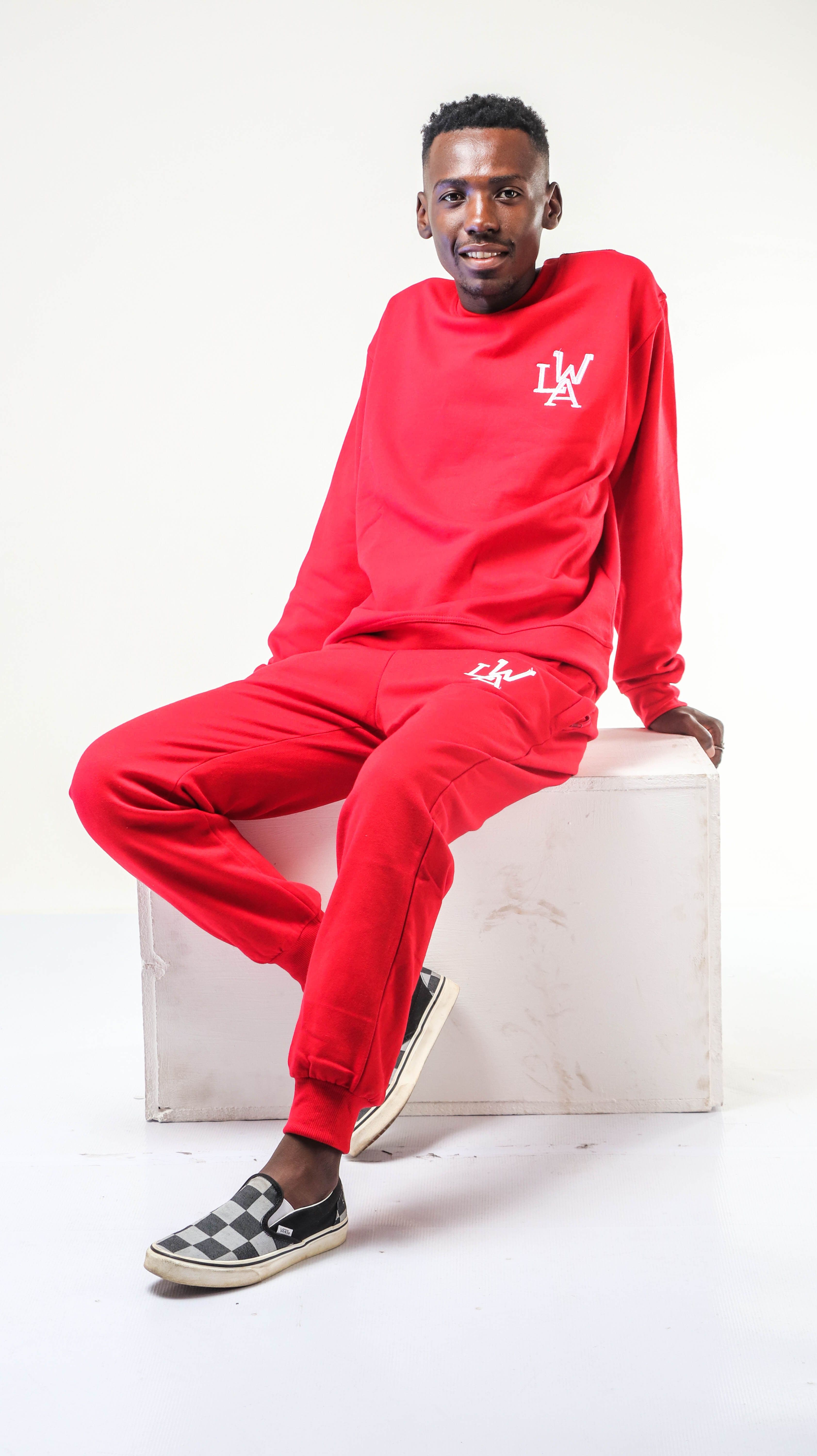 Crimson sweatpants